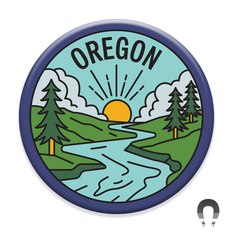 Oregon River View Magnet