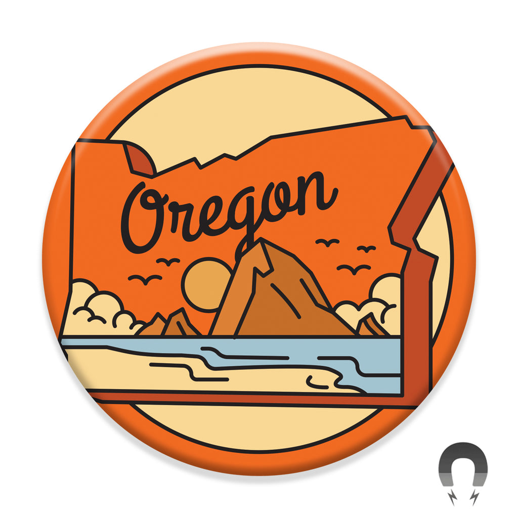 Oregon Coast Haystack Rock Magnet