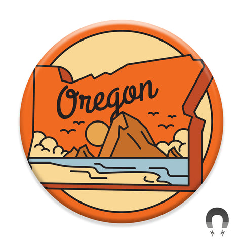 Oregon Coast Haystack Rock Magnet