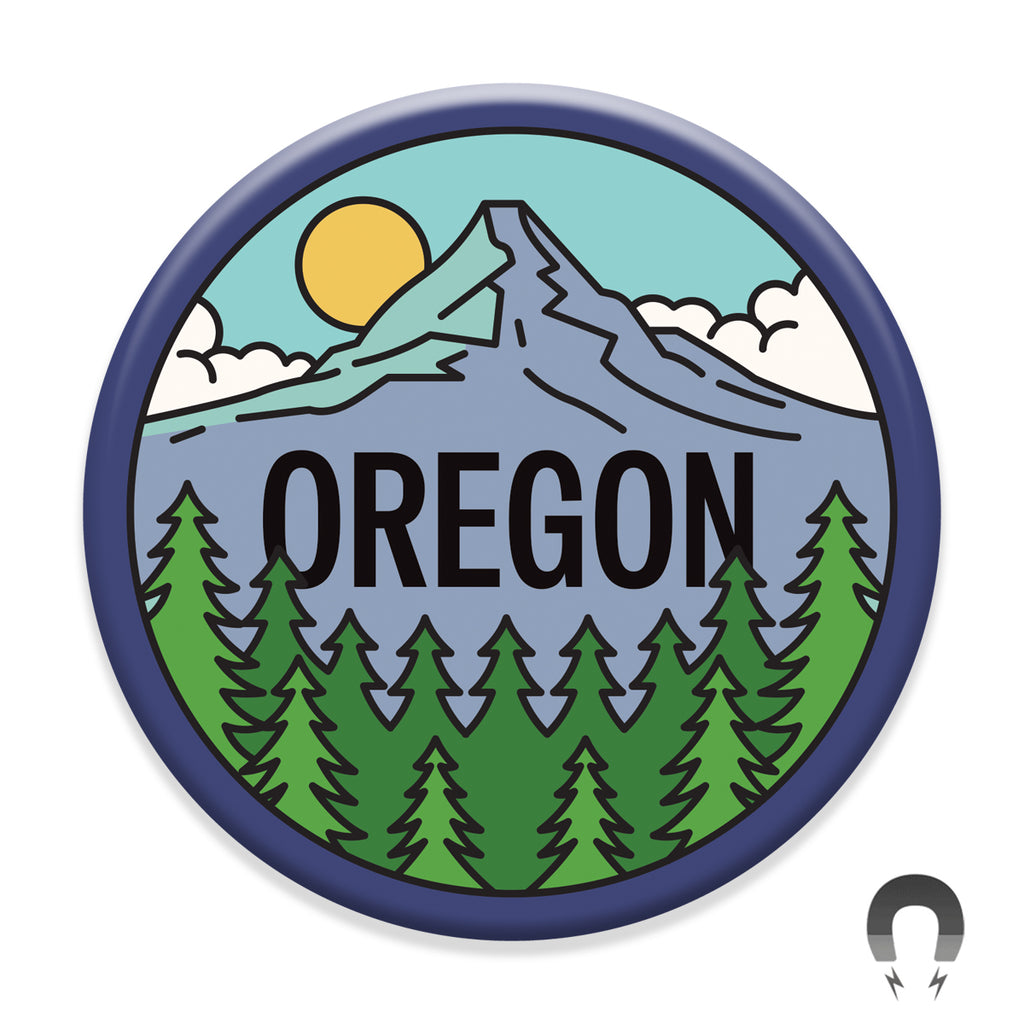 Oregon Mountain View Magnet