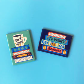 Book Lover Rectangle Magnet