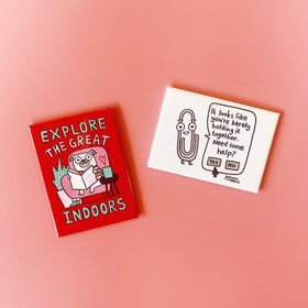 Clippy Rectangle Magnet by Gemma Correll