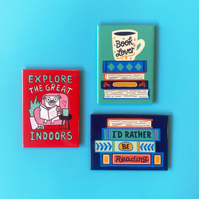 Explore the Great Indoors Rectangle Magnet by Gemma Correll