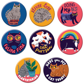 Pawsitive Purrspective Cat Big Magnets Bundle