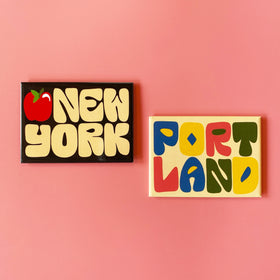 Portland Color Block Letters Magnet