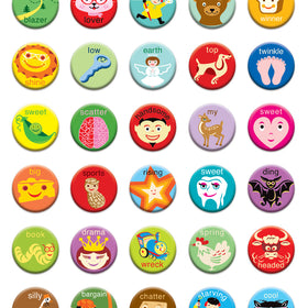 Jane Jenni Personality 1" Buttons Tub