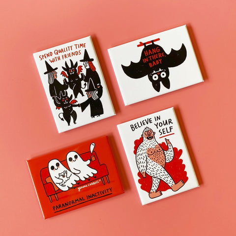 Paranormal Activity Rectangle Magnet by Gemma Correll
