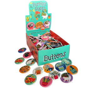 Purrfect Plants Cat 1.25" Button Box