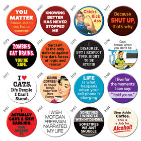 Ephemera 16 Smash Hits 1.25" Button Box