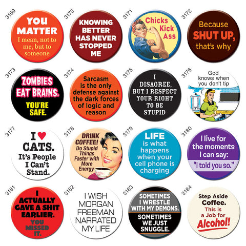 Ephemera 16 Smash Hits 1.25" Button Box