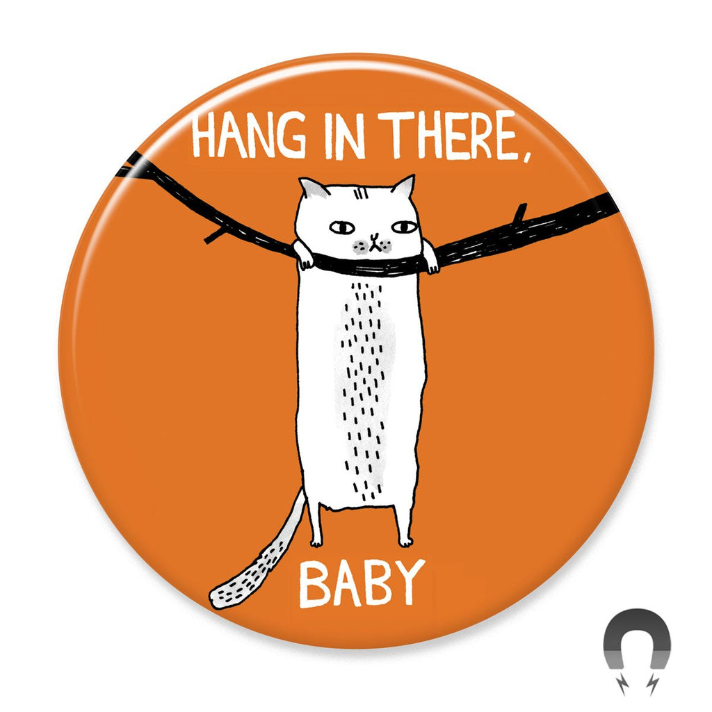 Hang In There Baby Cat Big Magnet