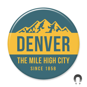 Denver Mile High City Big Magnet
