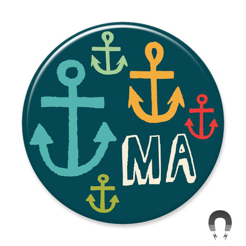 Massachusetts Anchors Big Magnet by Allison Cole.
