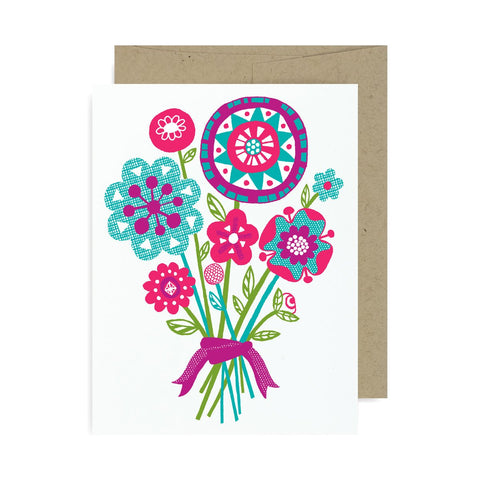 Floral Bouquet A2 Card