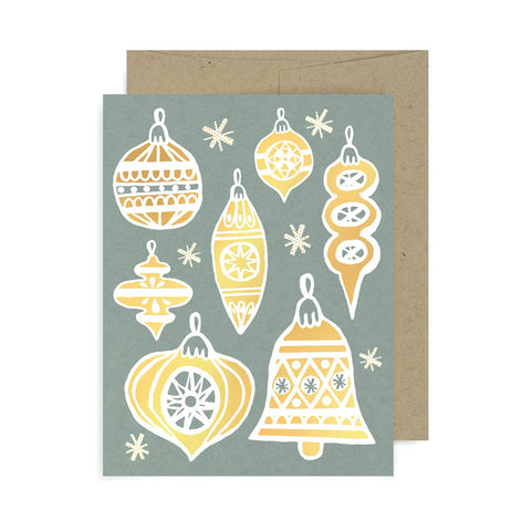 Vintage Ornaments A2 Card