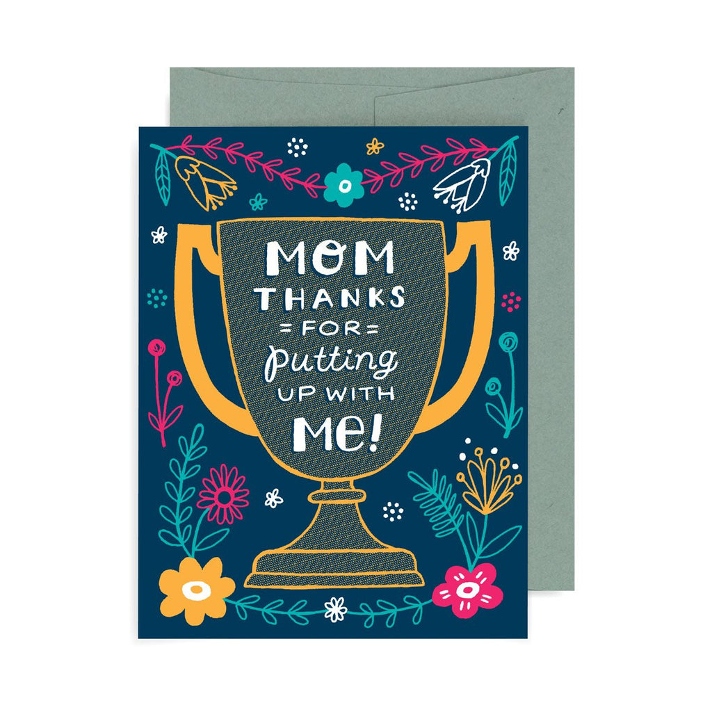 Mom Thanks Trophy A2 Card