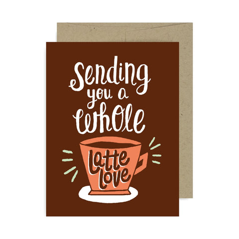 Sending Latte Love A2 Card