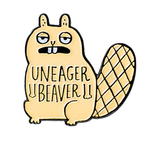 Uneager Beaver Enamel Pin