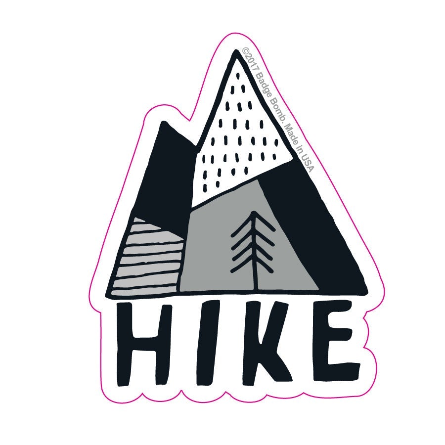 Hike Mountain Sticker