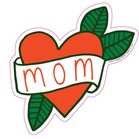 Mom Tattoo Heart Sticker