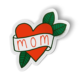 Mom Tattoo Heart Sticker