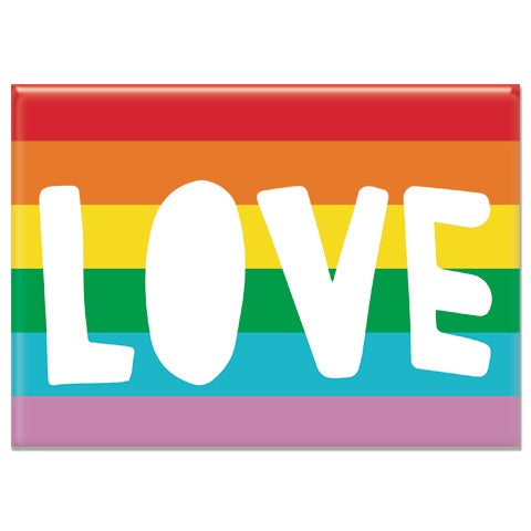 Love Rainbow Rectangle Magnet