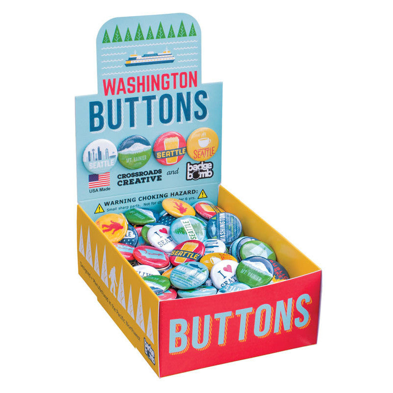 Washington 1" Button Box