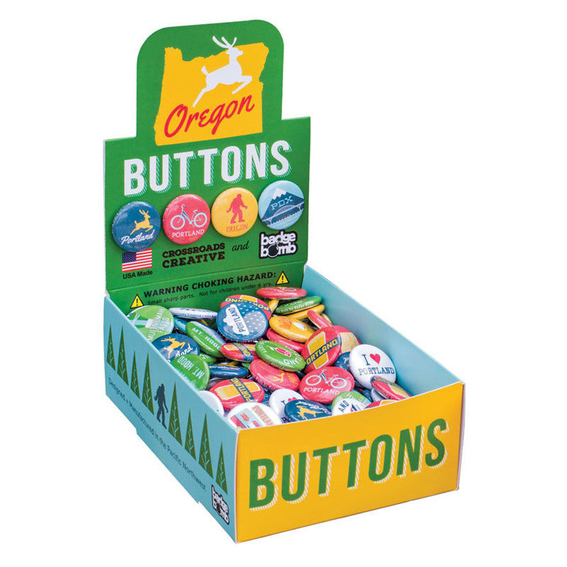 Portland, Oregon 1" Button Box