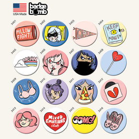 Slumber Party 1.25" Button Box