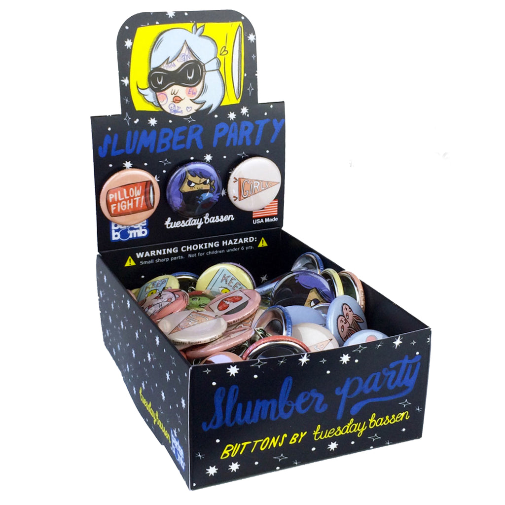 Slumber Party 1.25" Button Box