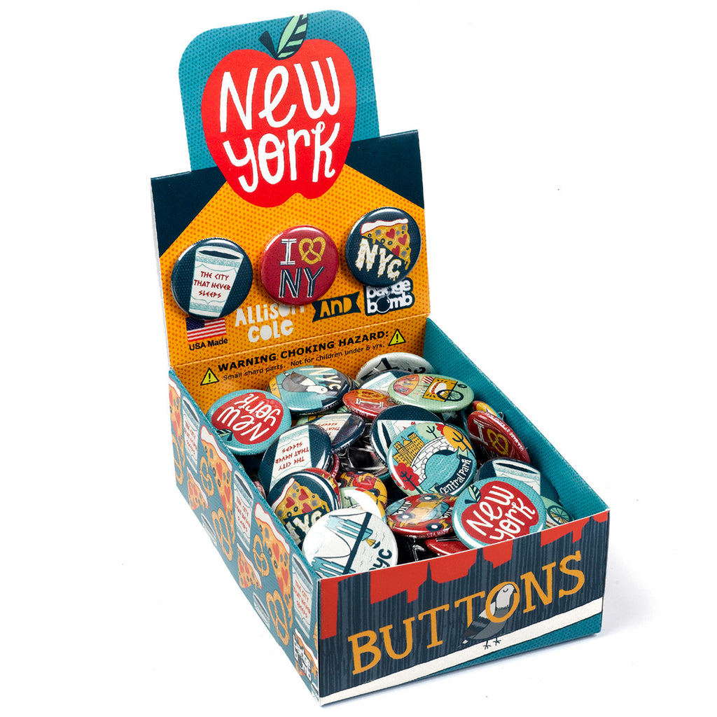 NYC New York 1.25" Button Box