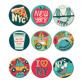 NYC New York 1.25" Button Box