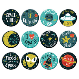 I Heart Space 1.25" Button Box