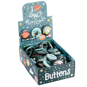 I Heart Space 1.25" Button Box