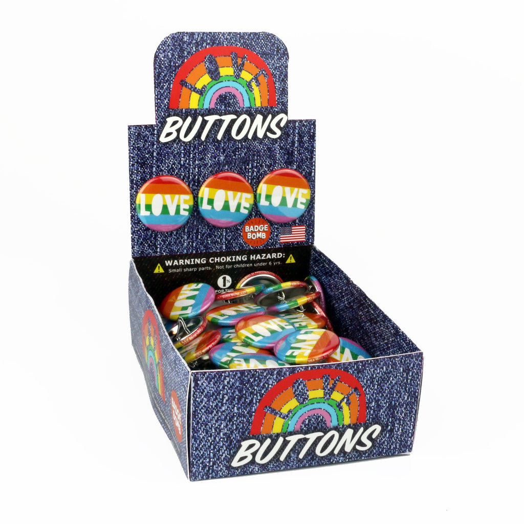 Love 1.25" Button Box