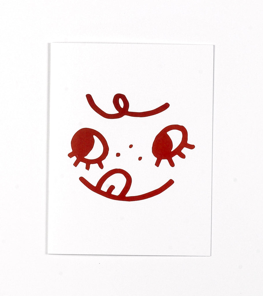 Tasty Face Greeting Card by Tuesday Bassen