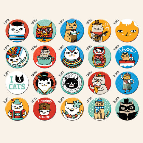 Cat 1" Button Box by Gemma Correll