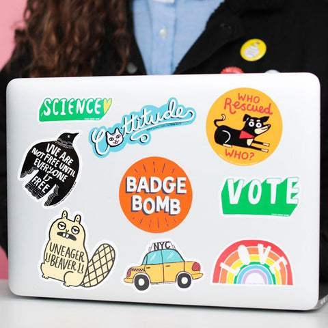 Shop Local Apple Sticker