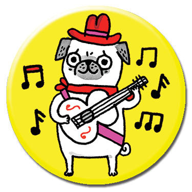 Guitar Pug 1.25" Button