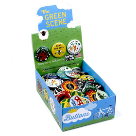Green Scene 1.25" Button Box