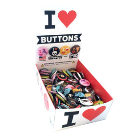 I Heart Buttons 1" Button Box