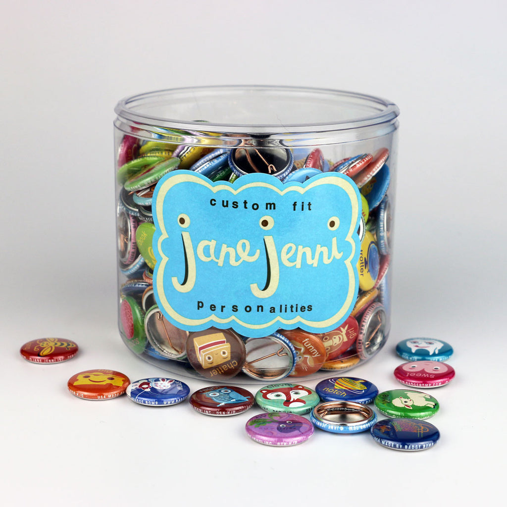 Jane Jenni Personality 1" Buttons Tub