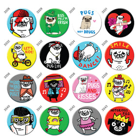 Pug Life 1.25" Button Box