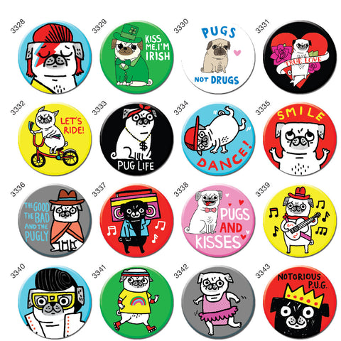 Pug Life 1.25" Button Box